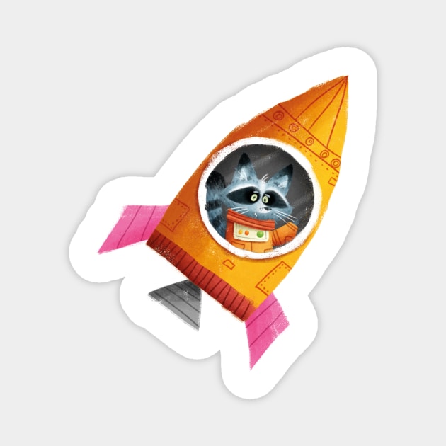 Rocket Raccoon. Magnet by Geeksarecool