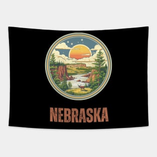 Nebraska State USA Tapestry