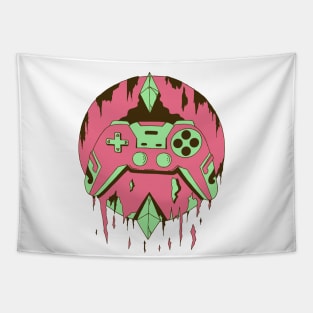 Pink Mint Gamer Controller Force Tapestry