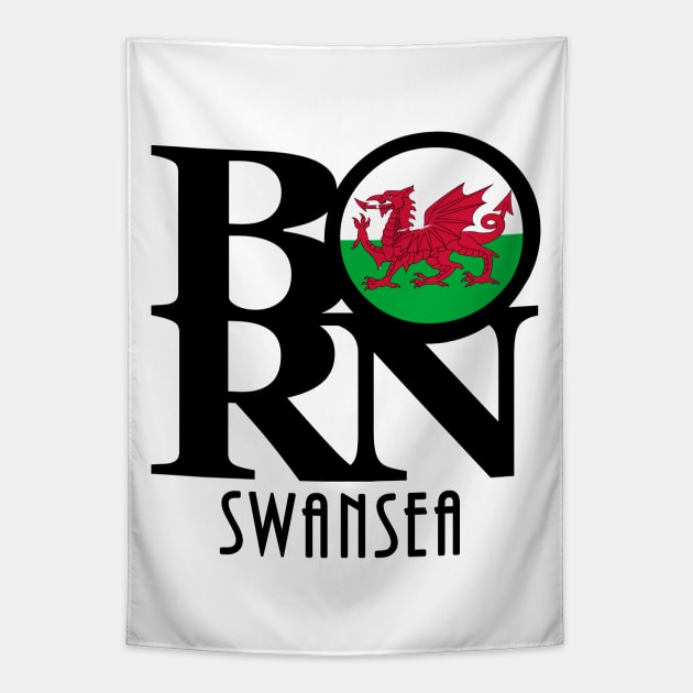 BORN Swansea Wales Tapestry by UnitedKingdom