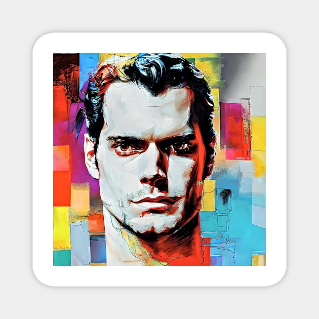 Portrait of Henry Cavill Magnet by bogfl