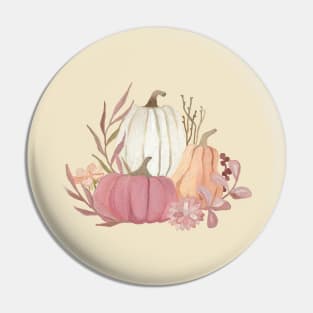 3 Autumnal Pumpkins Pin