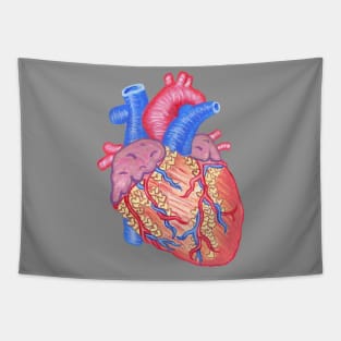 I Heart You Anatomical Heart Tapestry