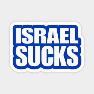 Israel SUCKS - White - Back Magnet