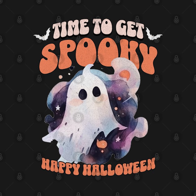 Time to get Spooky - Halloween sheet ghost by Sara-Design2