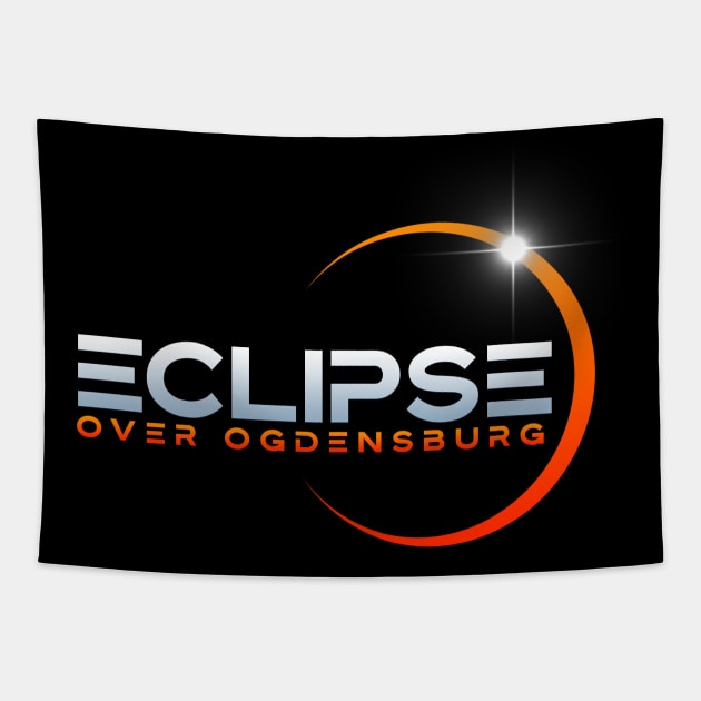 Ogdensburg Eclipse 2024 Tapestry by Ogdensburg Eclipse 2024