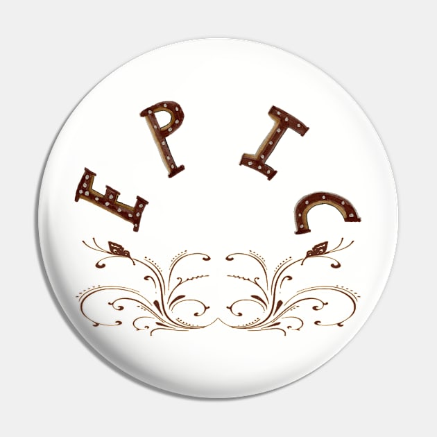 Epic handlettered design for lifestyle Pin by artsytee