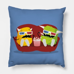 Horror movie night Pillow