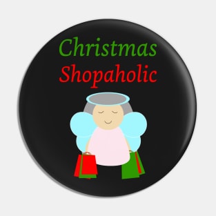 Christmas Shopaholic Pin