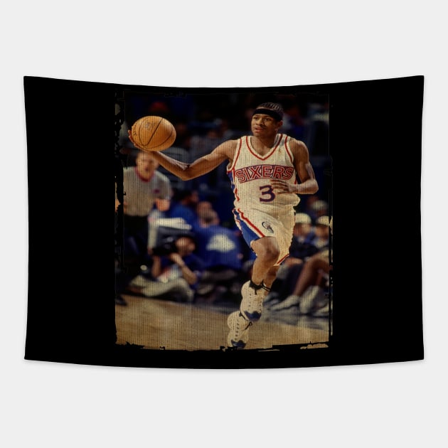 Allen Iverson Sixers Vintage Tapestry by CAH BLUSUKAN