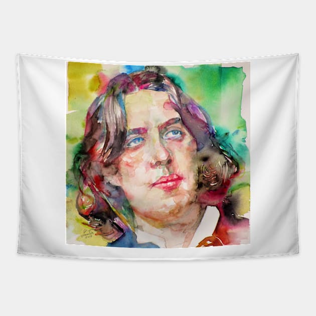 OSCAR WILDE watercolor portrait .14 Tapestry by lautir