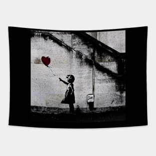 Banksy Girl and Balloon Tapestry