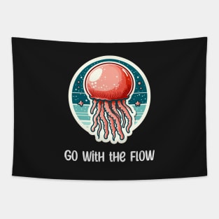 Cannonball Jellyfish Go With the Flow Tapestry