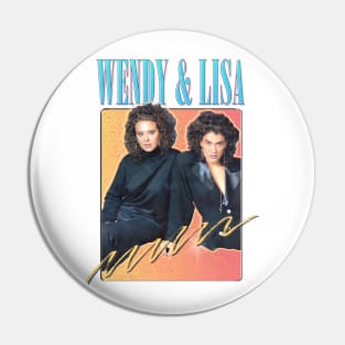 Wendy & Lisa / Retro Fan Design Pin