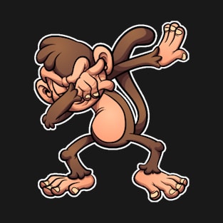 Dabbing monkey, funny monkey T-Shirt