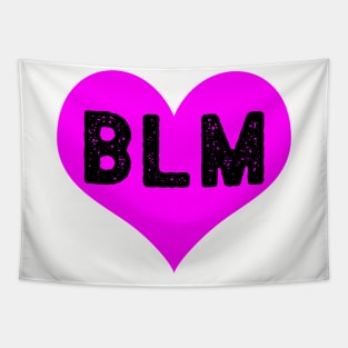 BLM - Black Lives Matter Hot Pink Heart Tapestry