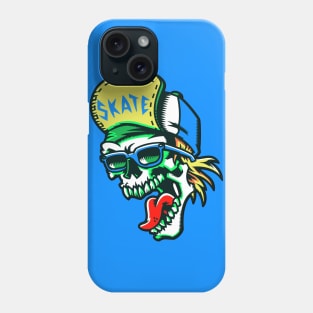 Gnarly Skater Skeleton Phone Case