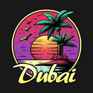 Dubai summer sunset Sun T-Shirt