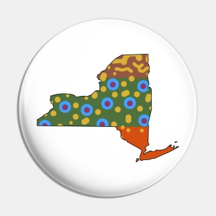 New York Brook Trout Pin