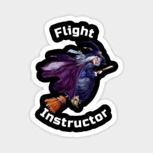 Witch Flight Instructor Magnet