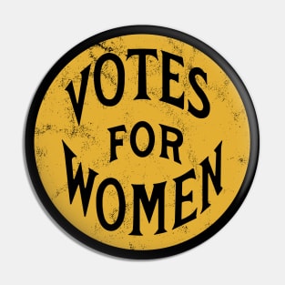 Vintage 1910's Votes for Women Circle Pin (Gold) Pin