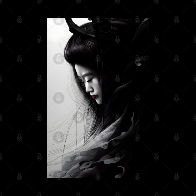 Portrait of a Geisha by Ravenglow