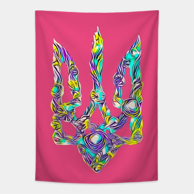 Ukrainian symbol trident Tapestry by Gogodzy