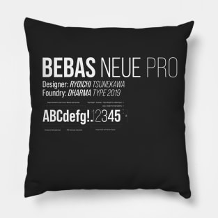 Bebas Neue Pro Font Typeface Typography Design Pillow