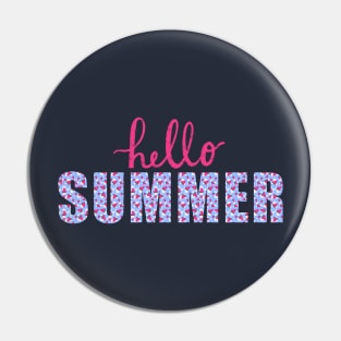 Hello Summer - Watermelon and daisies Pin