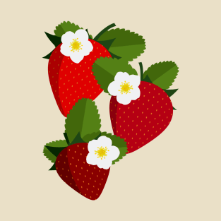 Strawberries and blossoms T-Shirt