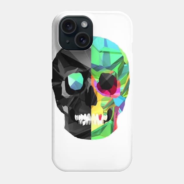 Bicolored Skull Phone Case by JoeTheHoe