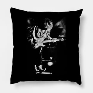 Retro stevie ray vaughan Pillow