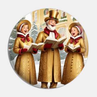 Christmas Carolers Pin