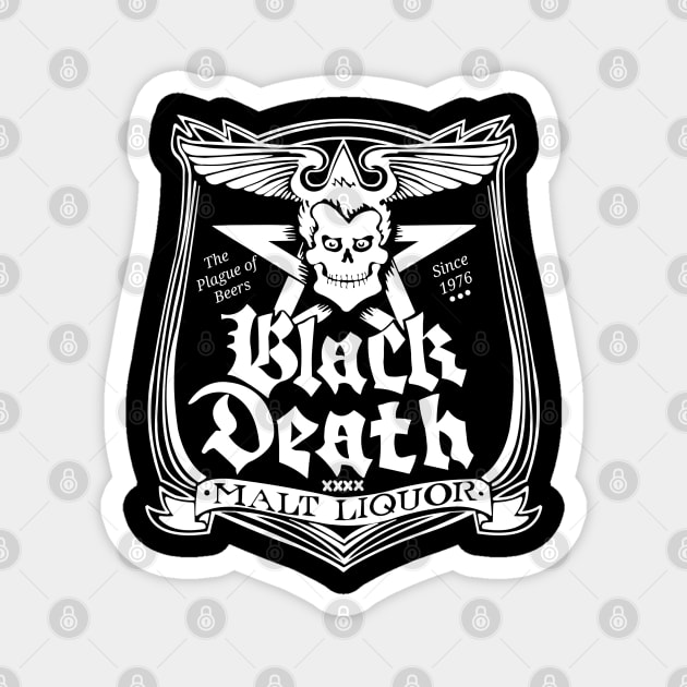 Black Death Malt Liquor Magnet by Niko Neon