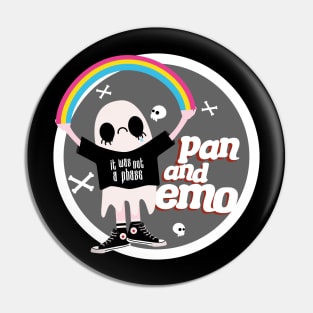 Pan and Emo Badge Pin