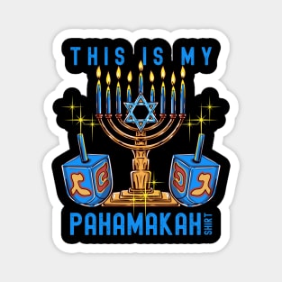 This is my Pajamakah Shirt Funny Jewish Pun Hanukah Magnet