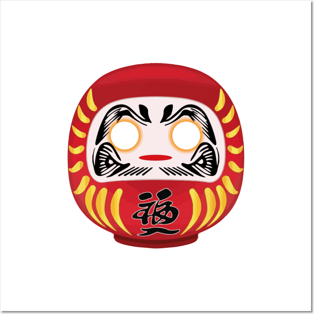 Japanese Daruma Doll Art Print