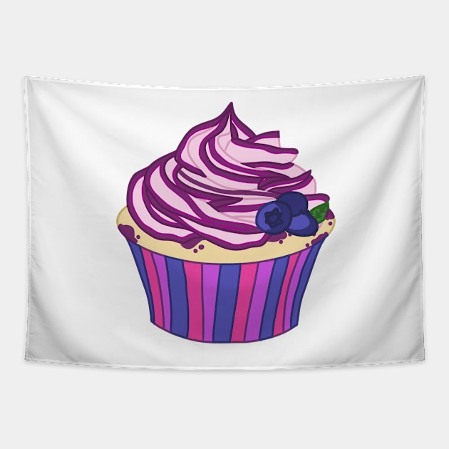 Blueberry Cupcake Tapestry by casserolestan