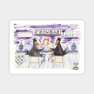 Crow Crowbar chess rook Magnet