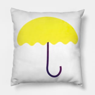 There's a Yellow Umbrella For Everyone Pillow