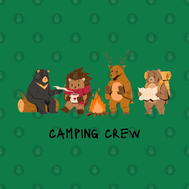 Camping Crew Woodland Animals by Pearlie Jane Creations