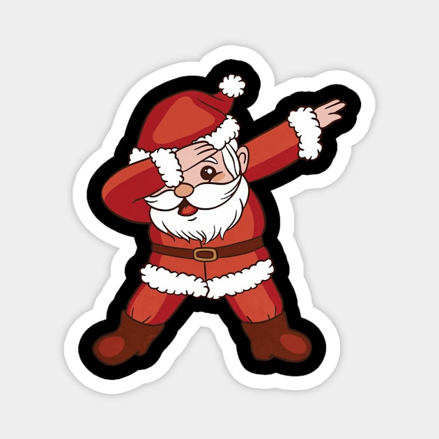 Santa Claus dab gesture Magnet by Picasso_design1995