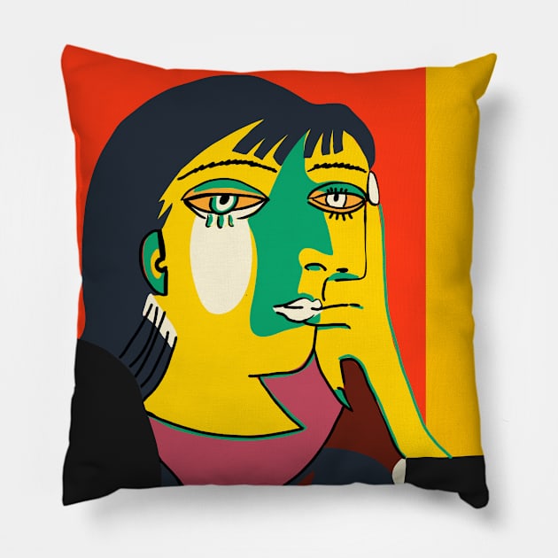 Picasso - Woman's head #7 Pillow by shamila