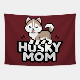 Husky Dog Mom Cute Kawaii Tapestry
