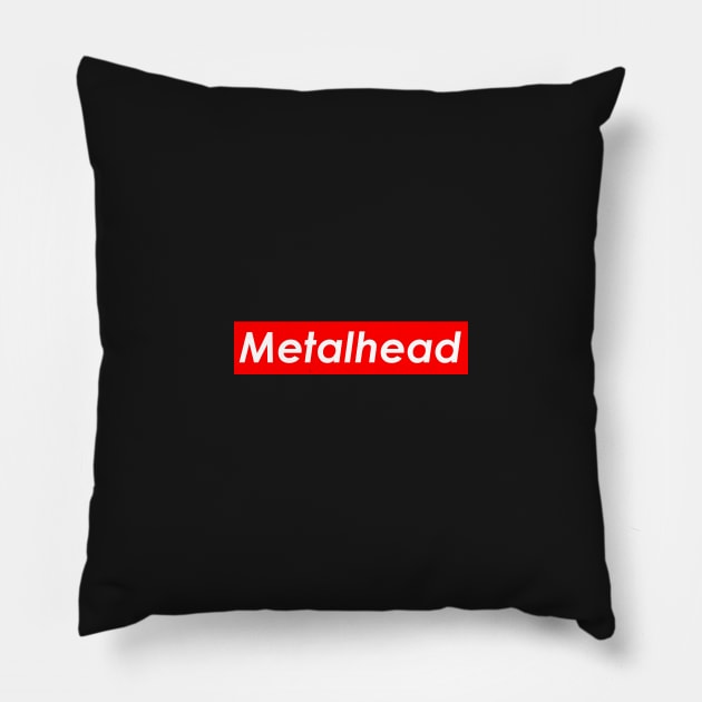 Metalhead (Red) Pillow by Graograman