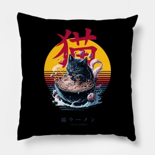 Cat and Ramen Pillow