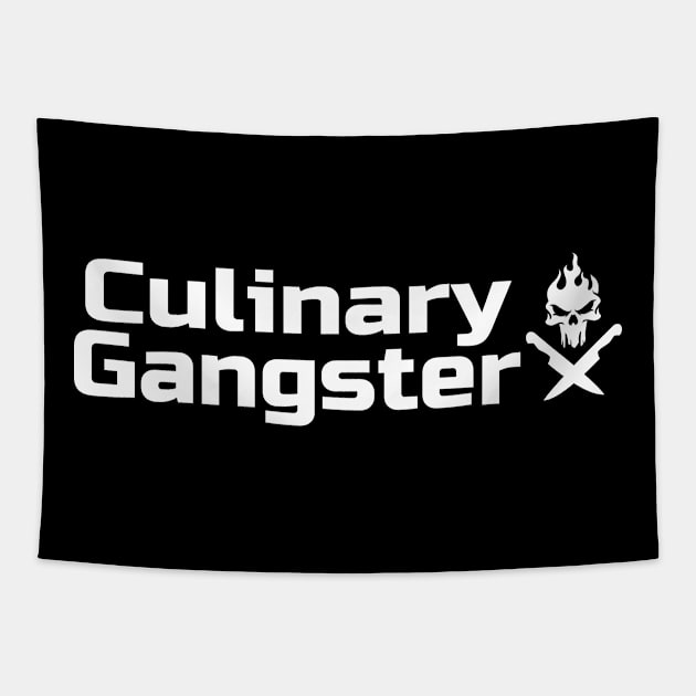 Culinary Gangster - Chef Knife & Flame Tapestry by Duds4Fun