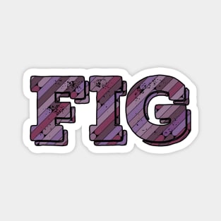 Fig Fruit Name Magnet