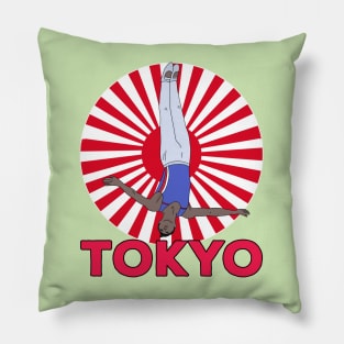 Tokyo Trampoline Gymnastics Pillow