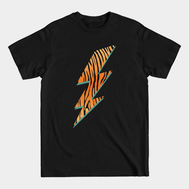 Disover Tiger Stripes Lightning Bolt Animal Print Big Cat Lovers T-Shirt